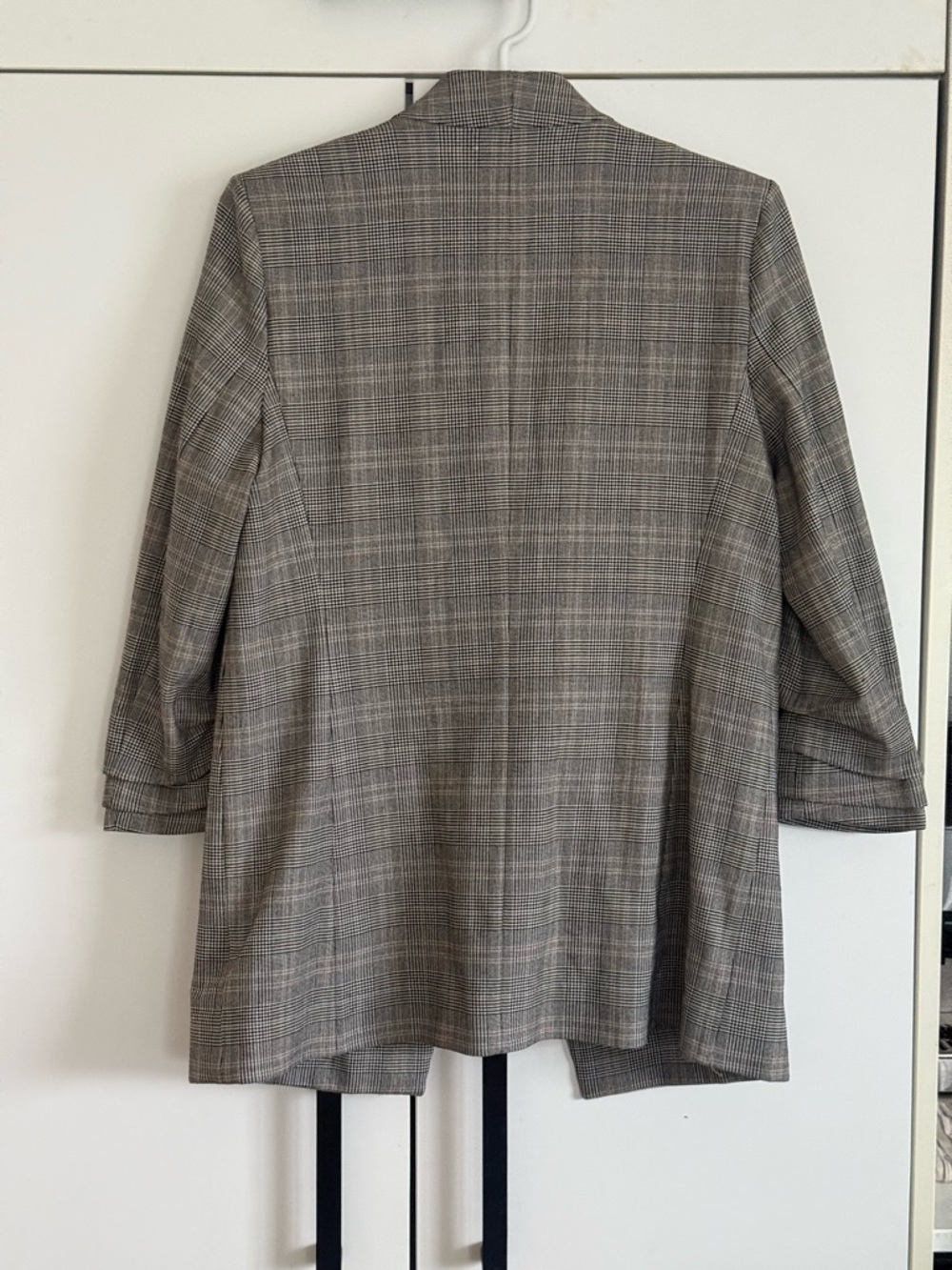 Babaton Gray Plaid Open-Front Blazer - Picture 5 of 5